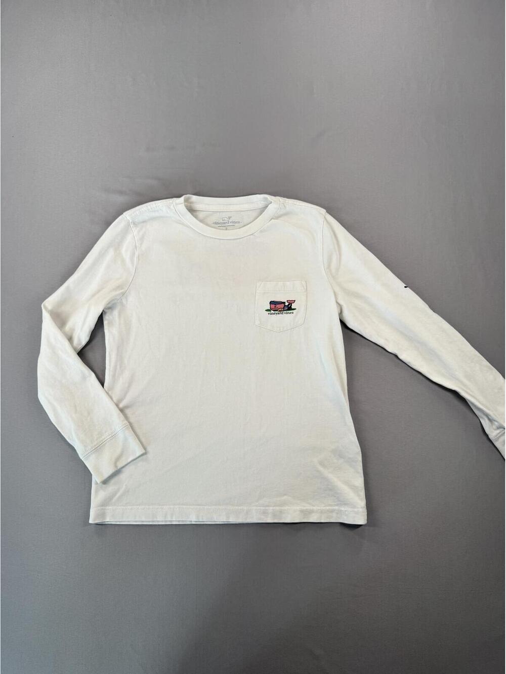 Vineyard Vines | 7 | Football Whale Long Sleeve Tee